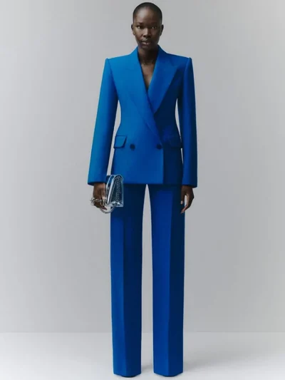 tailleur femme mariage bleu roi