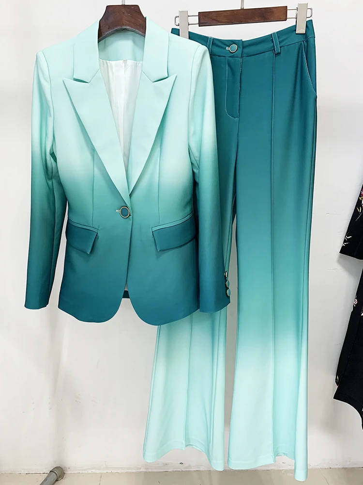 tailleur style femme vert