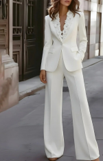 tailleur pour mariage civil en blanc