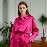 chemisier femme rose