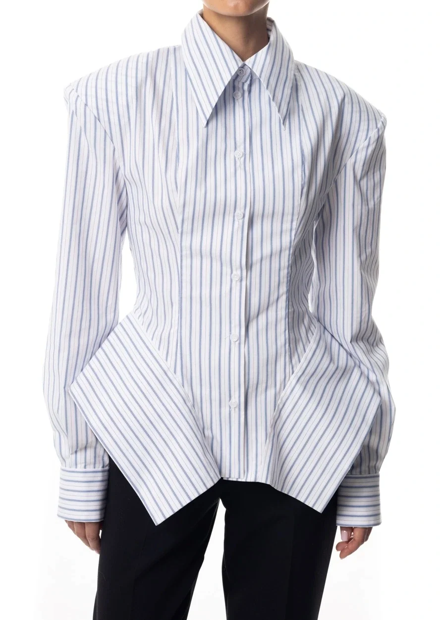 style chemisier femme bleu